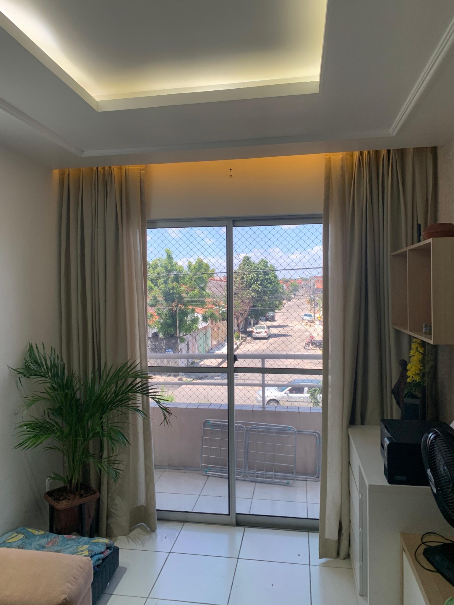 Cortina tecido rustico 1